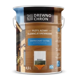 Drewnochron Extra do drewna 4,5L Biały