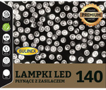 Lampki LED 140L 6,95m biały zimny zewnętrzne