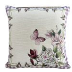 Poszewka na poduszkę fiolet kratka 40x40cm Chenille
