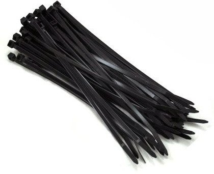 Opaska zaciskowa 4,8x200mm czarna 100 sztuk