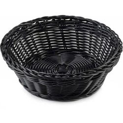 Koszyk z polirattanu Czarny Fi20cm