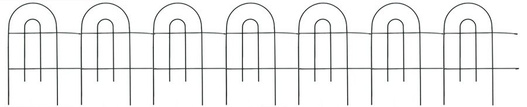 Metalowy ozdobny płotek ogrodzeniowy 61 x 305 cm