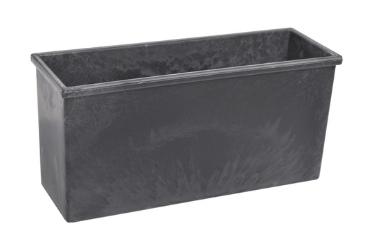 Osłonka z pleksy korytko grafit 28x10x13cm