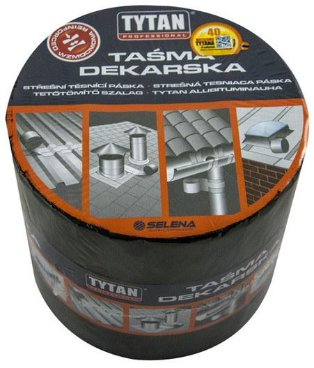 Taśma dekarska 7,5cm/10m Grafit TYTAN