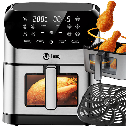 Frytkownica beztłuszczowa Isaj AR1 Airfryer 8 programów 8L 1800W