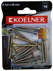 Wkręt do drewna 5x40 mm Koelner 16 sztuk