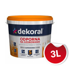 Farba lateksowa Dekoral Akrylit W 3L Śnieżnobiała