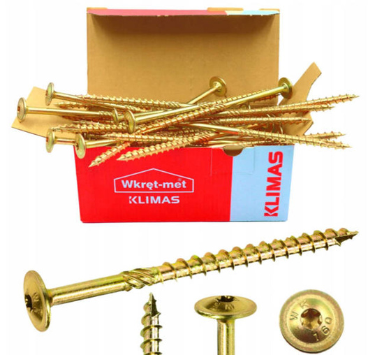 Wkręty ciesielskie talerzowe 8x260 TORX 50 szt