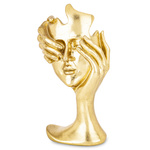 Figurka maska złota nie widzi 30,5x16cm