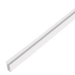 Profil wykończeniowy, PVC Biały 1000x15x6x10mm