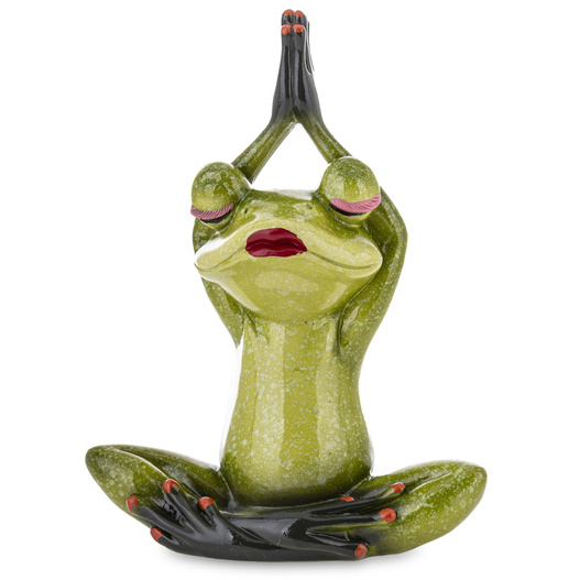 Figurka Żaba zielona medytująca 20cm