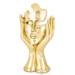 Figurka maska złota nie słyszy 30x16cm