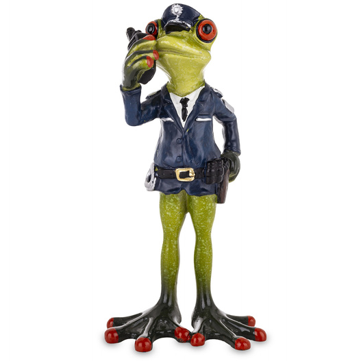 Figurka Żaba Policjant 17cm