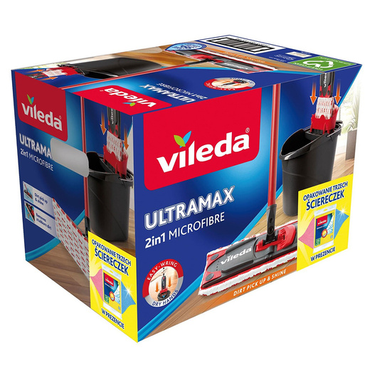 Mop płaski Ultramax Completbox z wiadrem 13L Vileda
