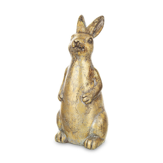 Figurka Zając złoty matowy 24x10x10cm