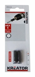 Końcówka Bit HEX6 25mm 2szt Kreator
