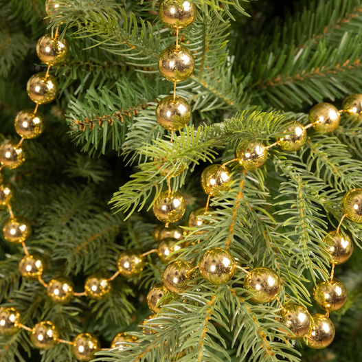 Korale na choinkę 2,7m złote