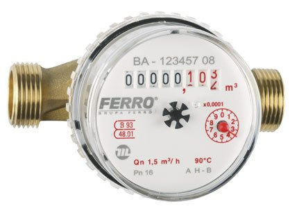 Wodomierz ciepłej wody Ferro (3/4'')