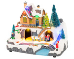 Scenka Led domek na wzgórzu, pociąg 14x20,8x16,5 3wzory do wyboru