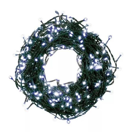 Lampki LED 500L 12,48m biały zimny zewnętrzne