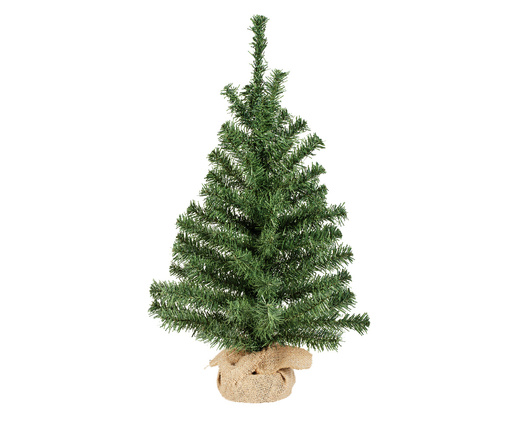 Choinka zielona w jutowym worku 60 cm