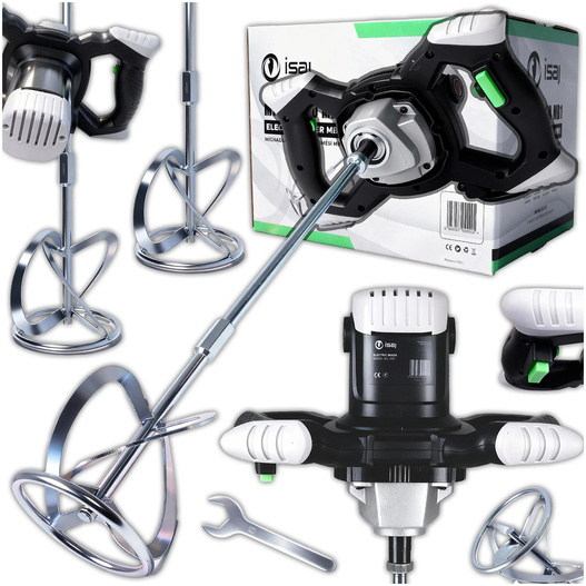 Mieszadło elektryczne do kleju betonu farb 2x Mieszalnik mieszarka ISAJ MB1