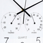 Zegar okrągły biało-złoty 38cm