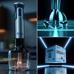 Blender ręczny ISAJ BL1 Mikser wielofunkcyjny Turbo 1400W Ostrza tytanowe