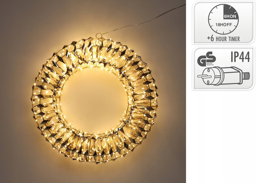 Wianek obręcz LED biały ciepły 50cm