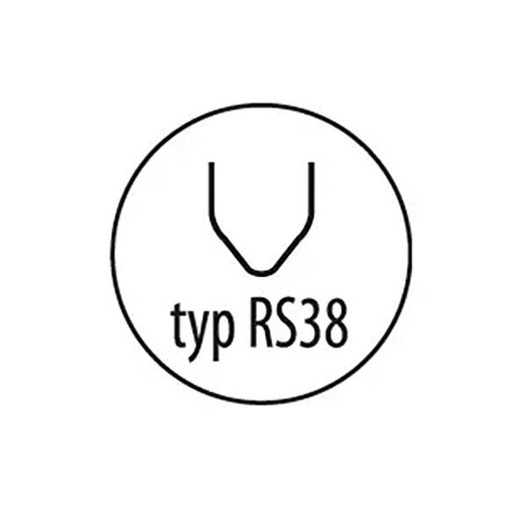 Zszywki do plastiku V RS38 100sztuk Dedra