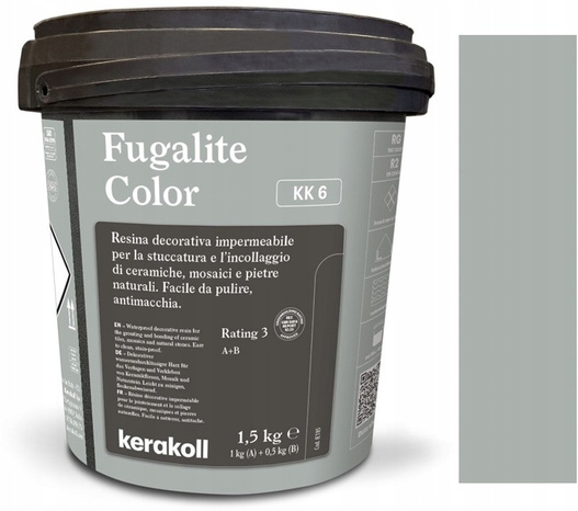 Fuga epoksydowa Fugalite Color epox Kerakoll KK6 Perłowoszary 1,5kg