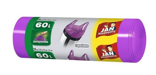 Worki na śmieci HD 60l 20 sztuk