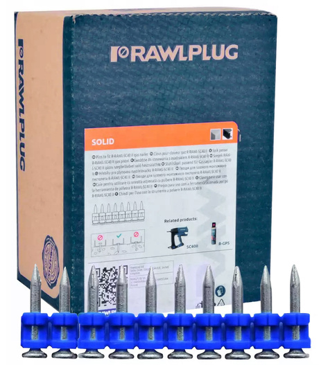 Gwoździe do betonu SC40II 27mm 1000szt RAWLPLUG do osadzaka