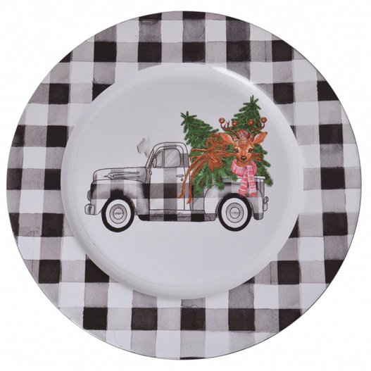 Podtalerz z choinkami i sarenką