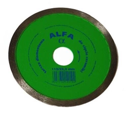 Tarcza diamentowa do ceramiki ALFA fi115 INCORPORE