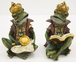 Figurka ceramiczna żaba podpórki do książek 2szt