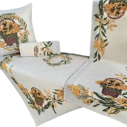 Obrus na stół EDEN Lima koło 140 cm Chenille 