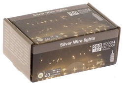 Kurtyna zewnętrzne 200LED biały migający 2m