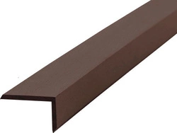 Listwa zakończeniowa ogrodowa PVC 35x33x2200 mm Ral 8019 Brąz 