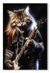 Obraz dekoracyjny Kot z gitarą 60×90 cm