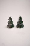 Solniczka/pieprzniczka ceramiczna zielona choinka 8cm 1 sztuka