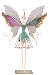 Wróżka metalowa zielono-różowa 70,5cm
