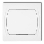 Włącznik jednobiegunowy pojedynczy Biały Logo Karlik