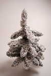 Choinka 35cm śnieżona LED w białej doniczce