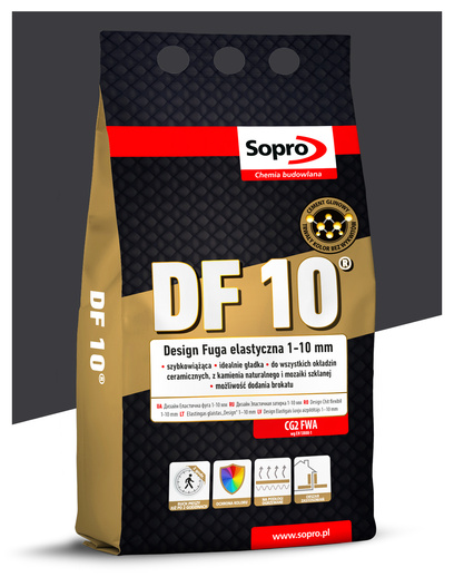 Fuga elastyczna DF 10 4kg 90. Czarna Sopro