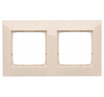 Ramka podwójna krem SIMON 54