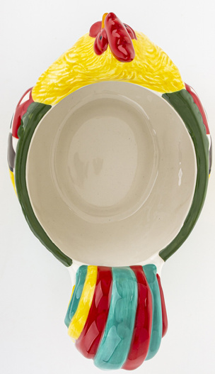 Kura pojemnik żółto-czerwona 18x16x27cm