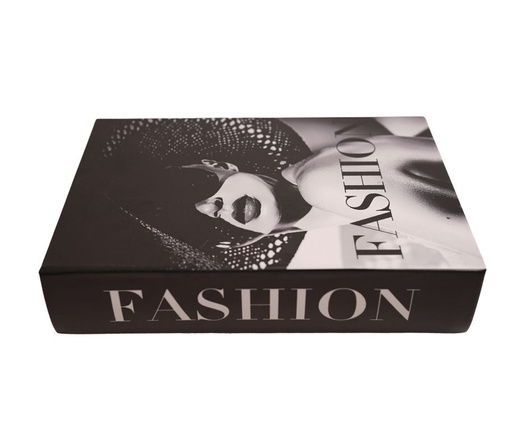 Pudełko książka czarno-białe FASHION 30x21x7cm