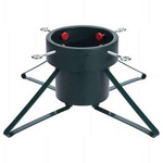 Stojak do choinki metal 4 ramienny max 2,8m zielony z pojemnikiem na wodę