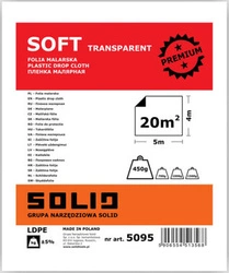 Folia malarska LDPE transparentna 4x5m